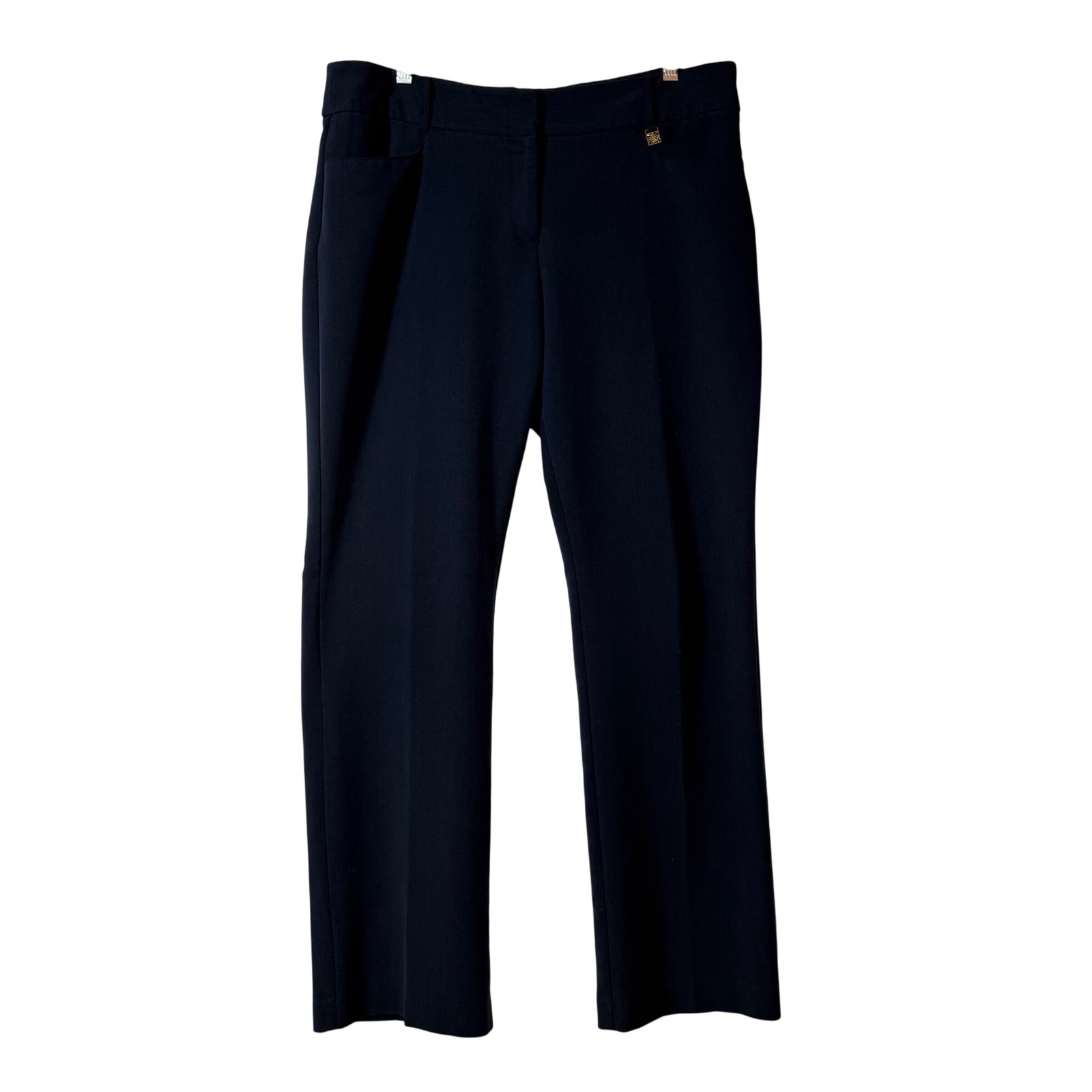 Anne Klein | Women's Navy Blue Straight Leg Dress Pants